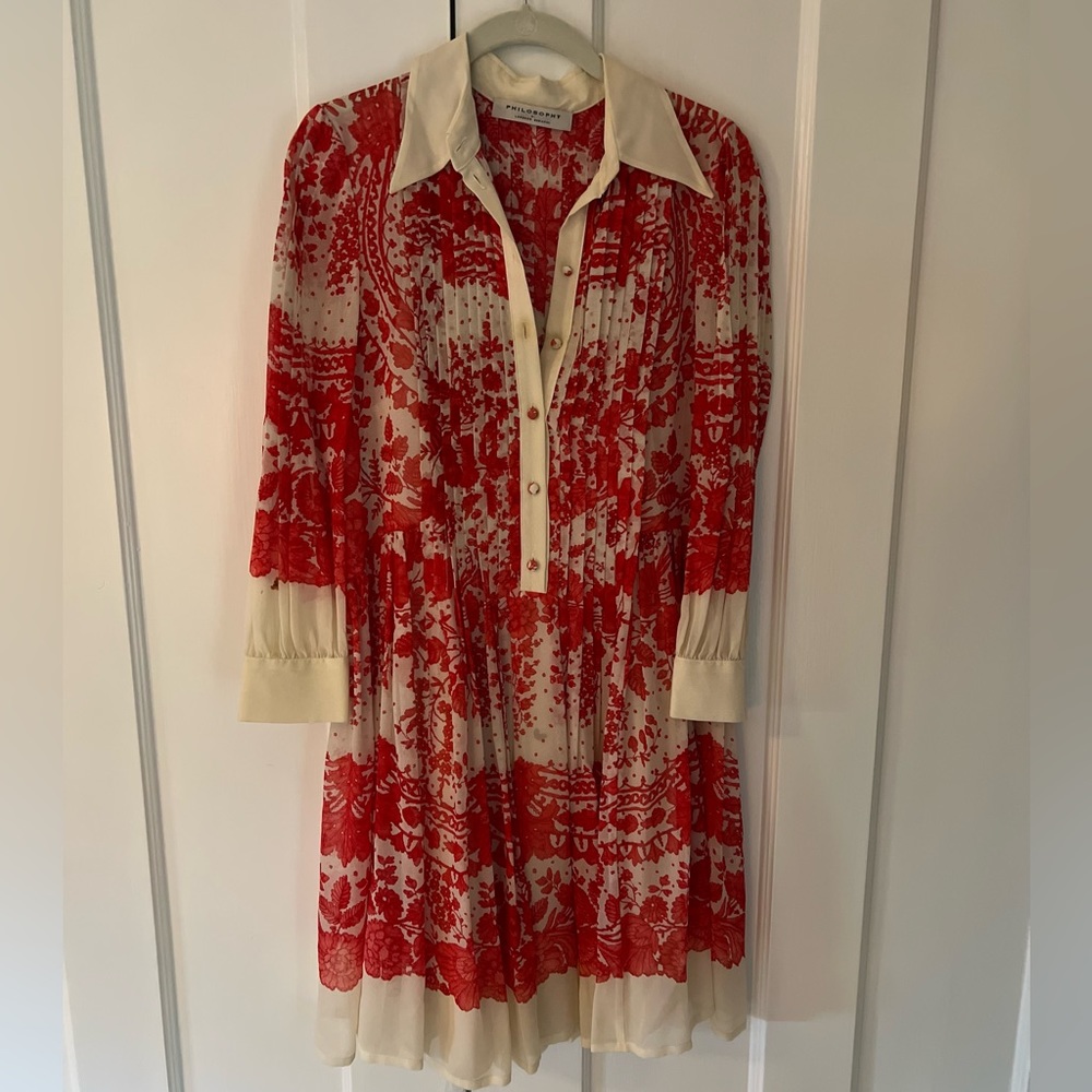 Philosophy di Lorenzo Serafini 100% Silk Dress